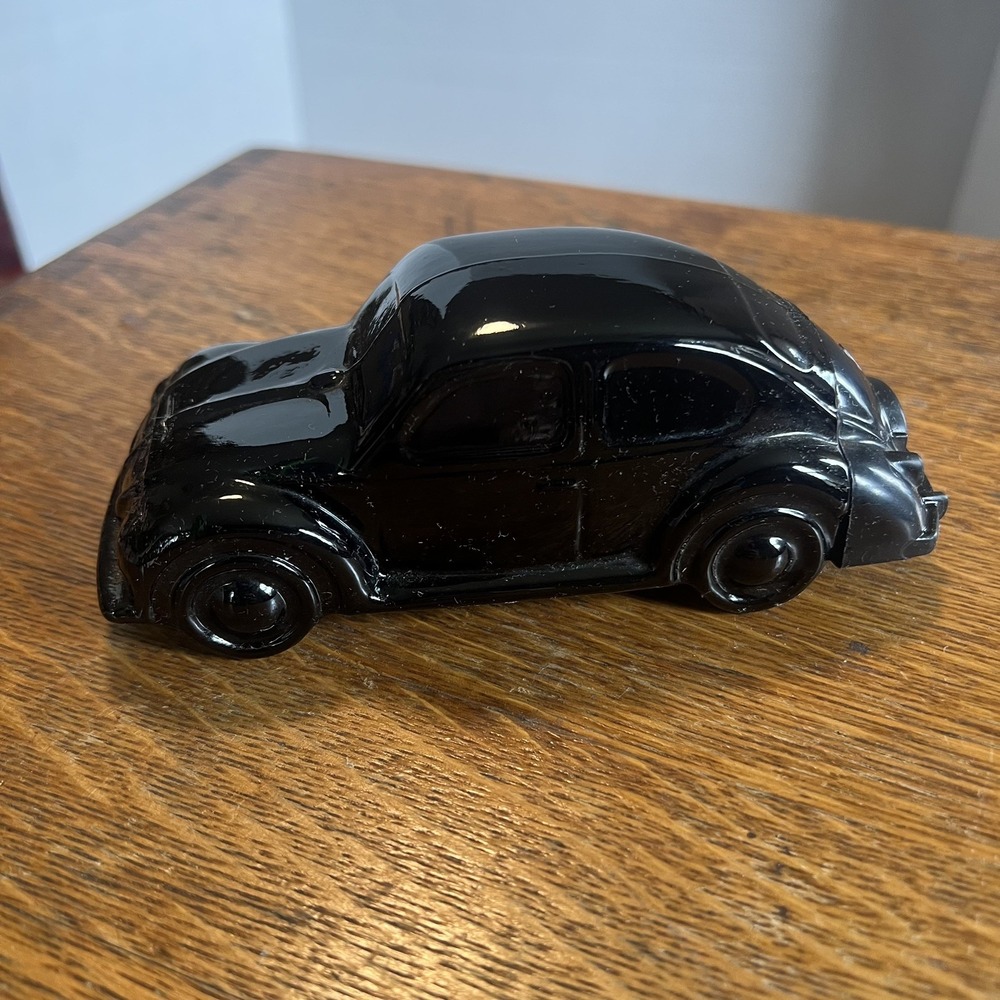 Vintage Avon Bottle 1970 Black Volkswagen VW Bug Wild Country After Shave Empty